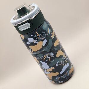 14 oz Stainless Steel Beverage Water Bottle Dino-Camo Cat & Jack